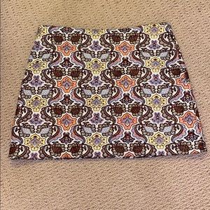 Embroidered mini skirt